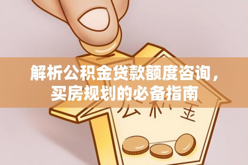 如皋解析公积金贷款额度咨询，买房规划的必备指南