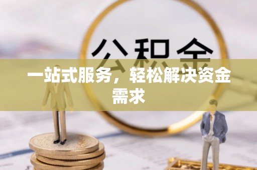 如皋一站式服务，轻松解决资金需求